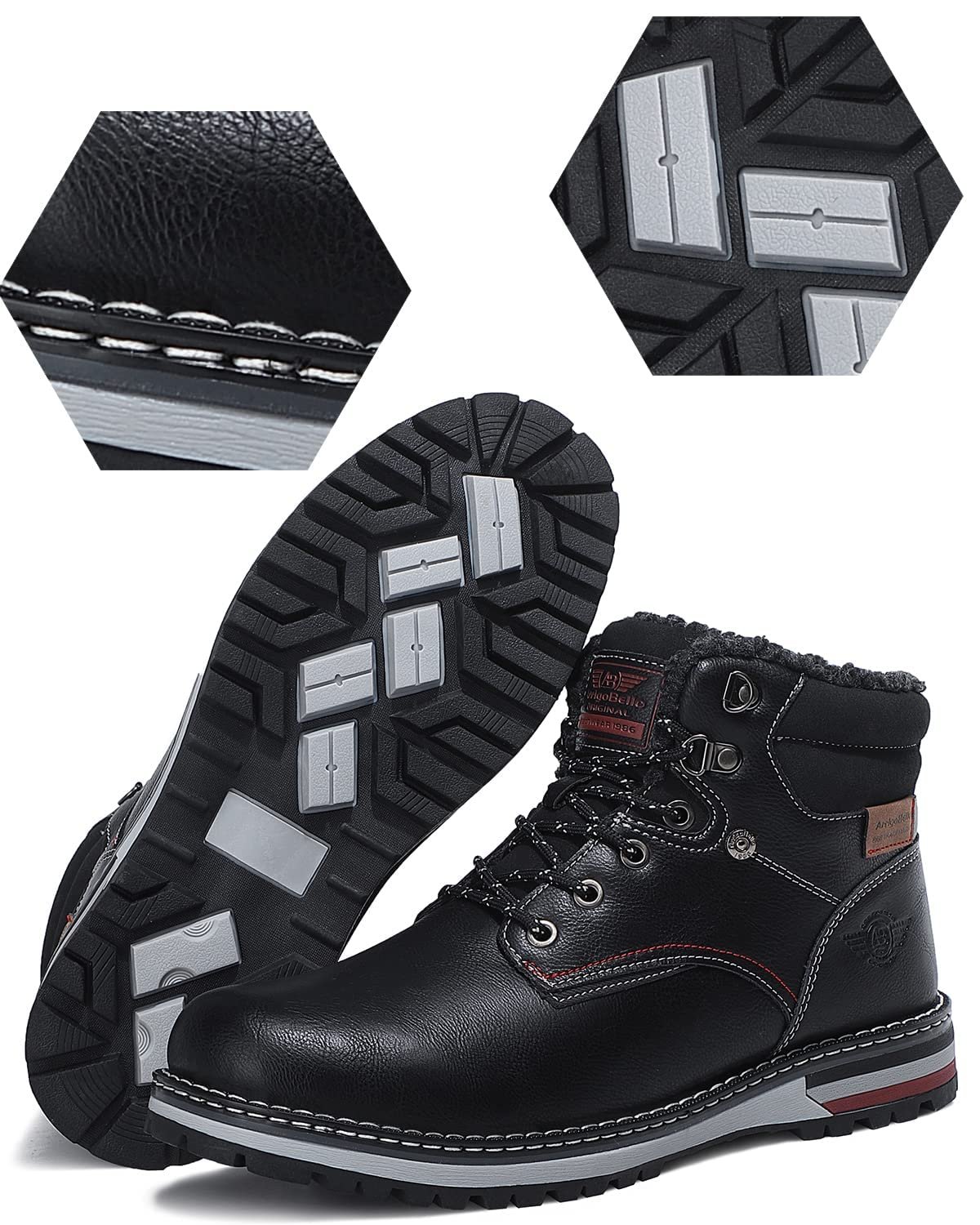 Чоловічі черевики ARRIGO BELLO Зимові з утепленням Нековзкі Трекінгові, фото №4