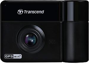 Відеореєстратор Transcend DrivePro 550 / 2К / 140° / GPS / Wi-Fi / 128ГБ вбудованої пам'яті / Додаткова камера / Чорний synthetic.ua - Фото 1