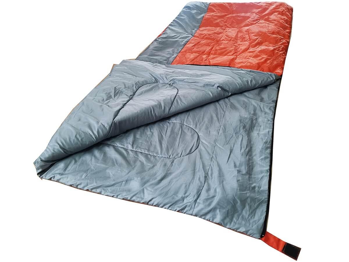 Спальный мешок Oventure Canyon 190 x 85 см Воздушный и легкий Широкий и водонепроницаемый Понжевый подклад Идеальный для весны и лета 1-слойная изоляция Для путешествий и кемпинга, фото №3