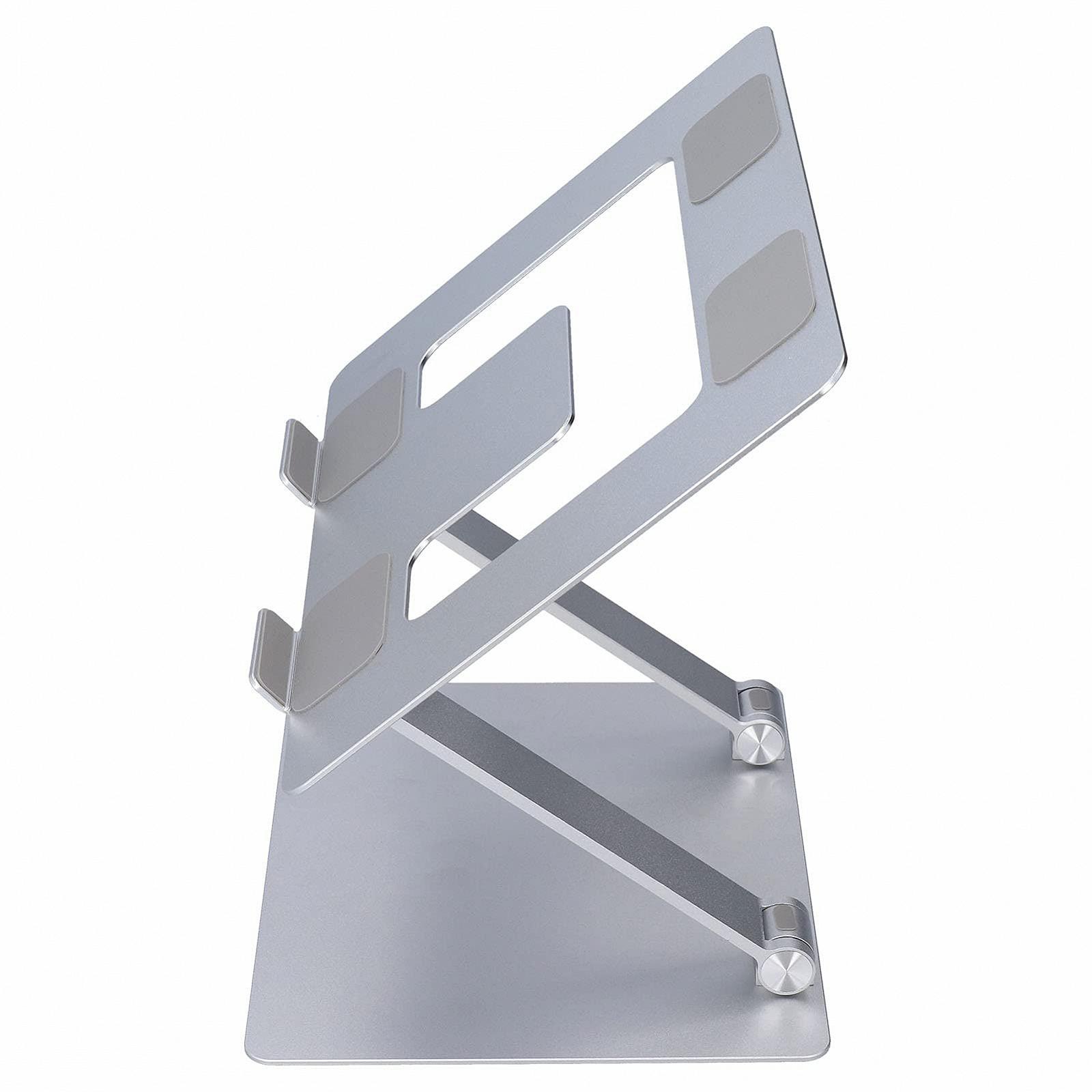 Підставка для ноутбука алюмінієва 15,9 дюймів  складна з функцією охолодження і нековзною конструкцією для дому та офісу, фото №3