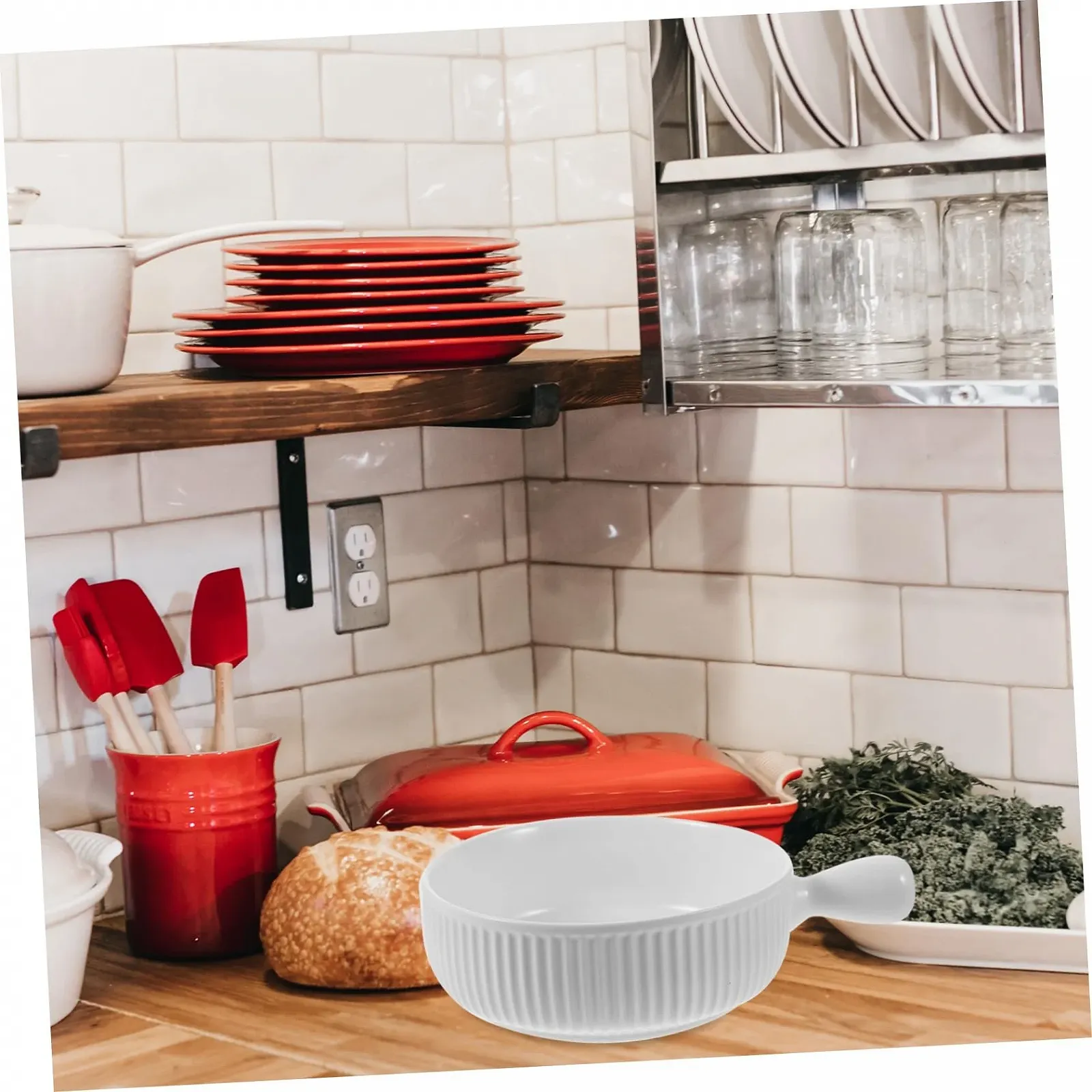 Форма для запікання GLEAVI керамічна з ручками термостійка багатофункціональна, фото №3 Форма для запікання GLEAVI керамічна з ручками термостійка багатофункціональна, фото №3