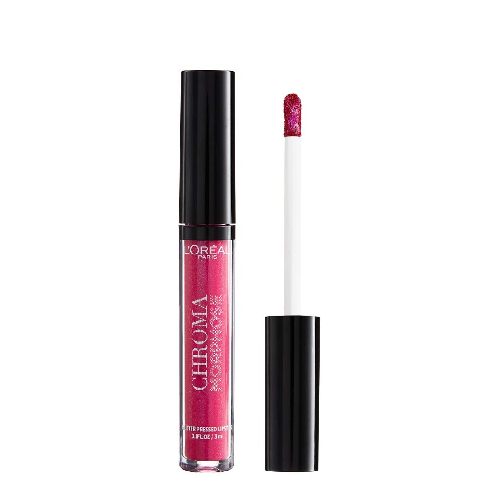 Губна помада L'Oréal Paris Chroma Morphose Lipstick Glitter Pressed Pink Chameleon Pink, фото №2