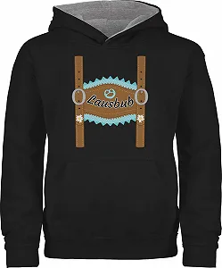 Худі Shirtracer Lausbub Lederhose для хлопчиків та дівчаток - Фото 1