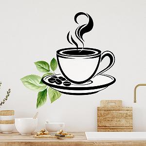 Настінна наклейка GRAZDesign Coffee / Kitchen для їдальні, бару, кафе - Фото 1