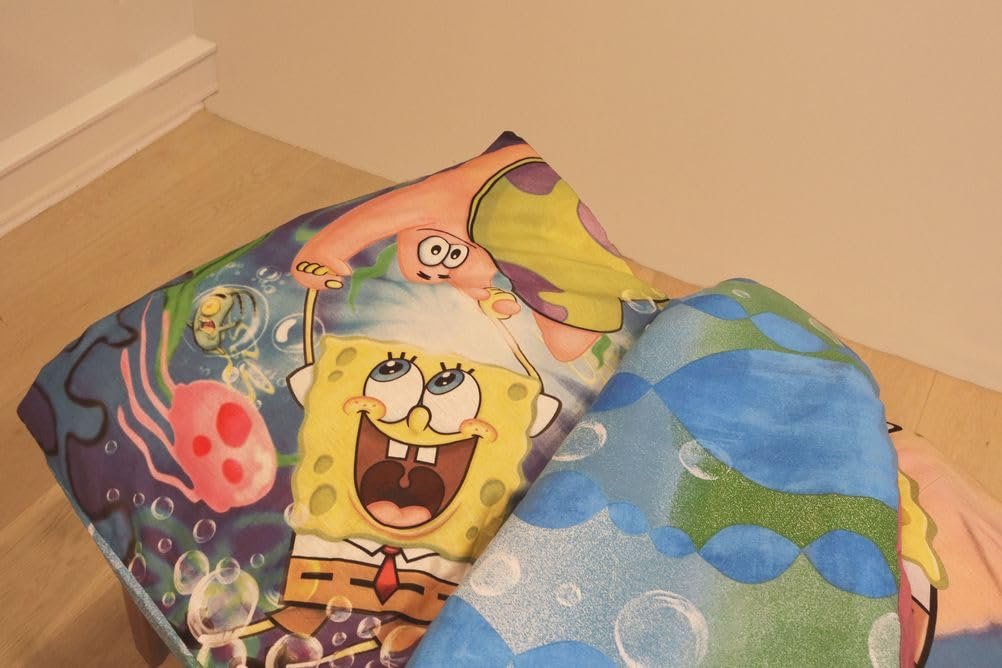 Постільна білизна Klaus Herding GmbH Spongebob Реверсивна, 2 предм., 135 x 200 см, 80 x 80 см, фото №4