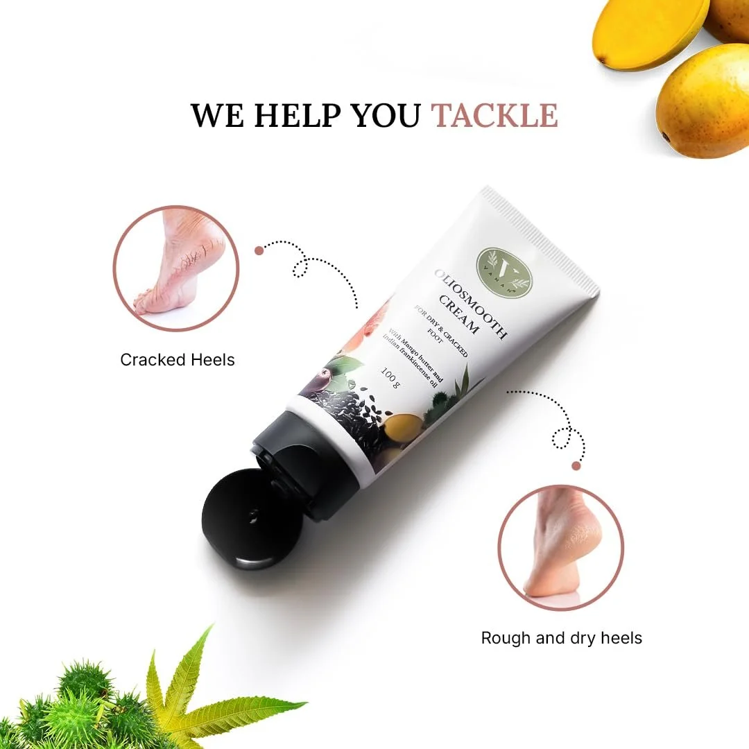 Аюрведический крем для ног Green Milk Oliosmooth с маслом манго и кокум, увлажнение для сухих и грубых ног 100 г, фото №4 Аюрведический крем для ног Green Milk Oliosmooth с маслом манго и кокум, увлажнение для сухих и грубых ног 100 г, фото №4