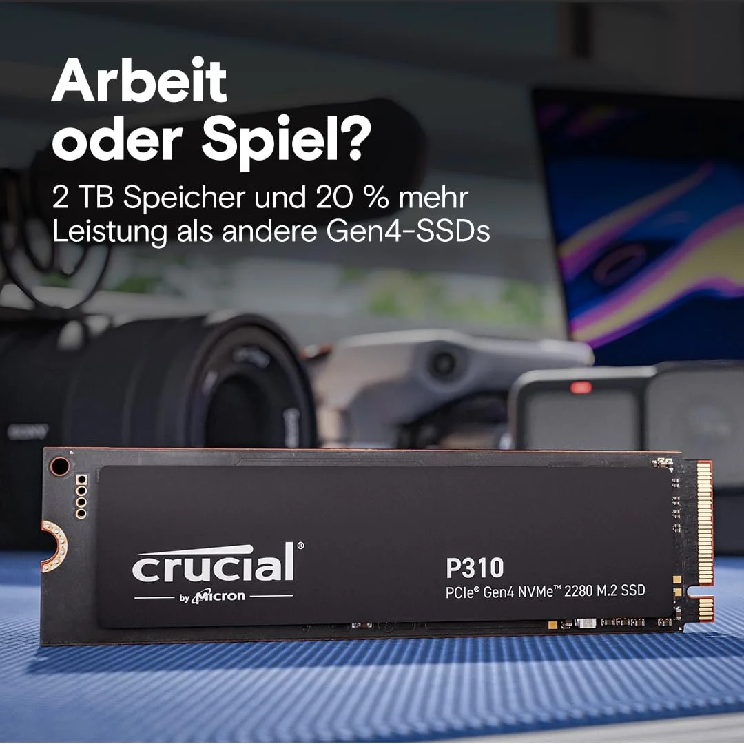 Внутрішній SSD накопичувач Crucial P310 1TB M.2 2280 PCIe Gen4 NVMe (CT1000P310SSD801), фото №3