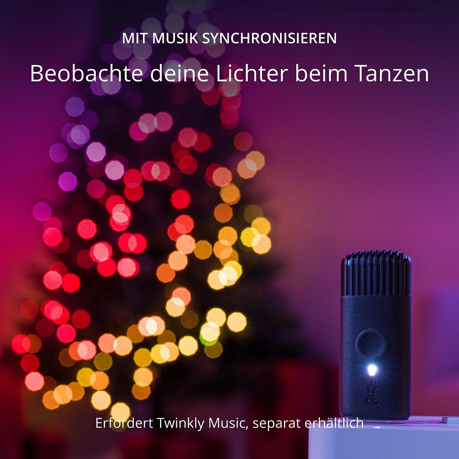 Гірлянда Twinkly Candies 200 LED RGB 12 метрів, зелений дріт, живлення USB-C, фото №8
