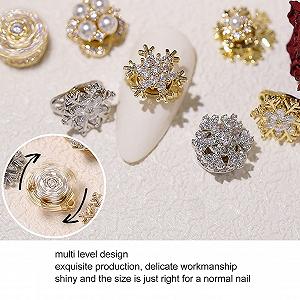 Стрази для нігтів, багатоступенева структура, легкі цирконієві намистини synthetic.ua - Фото 1