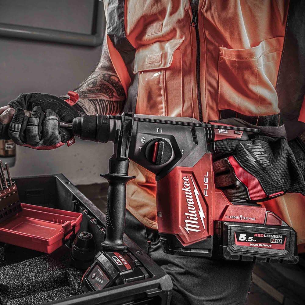 Перфоратор Milwaukee M18 ONEFHX-0X Fuel ONE-Key 26 мм 18 В (без аккумулятора), фото №2