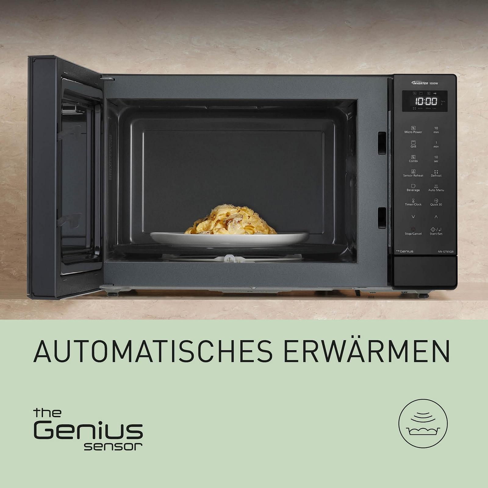 Комбінована мікрохвильова піч з грилем Panasonic NN-GT65QBEPG 31 L 1000 W Чорна, фото №7 Комбінована мікрохвильова піч з грилем Panasonic NN-GT65QBEPG 31 L 1000 W Чорна, фото №7