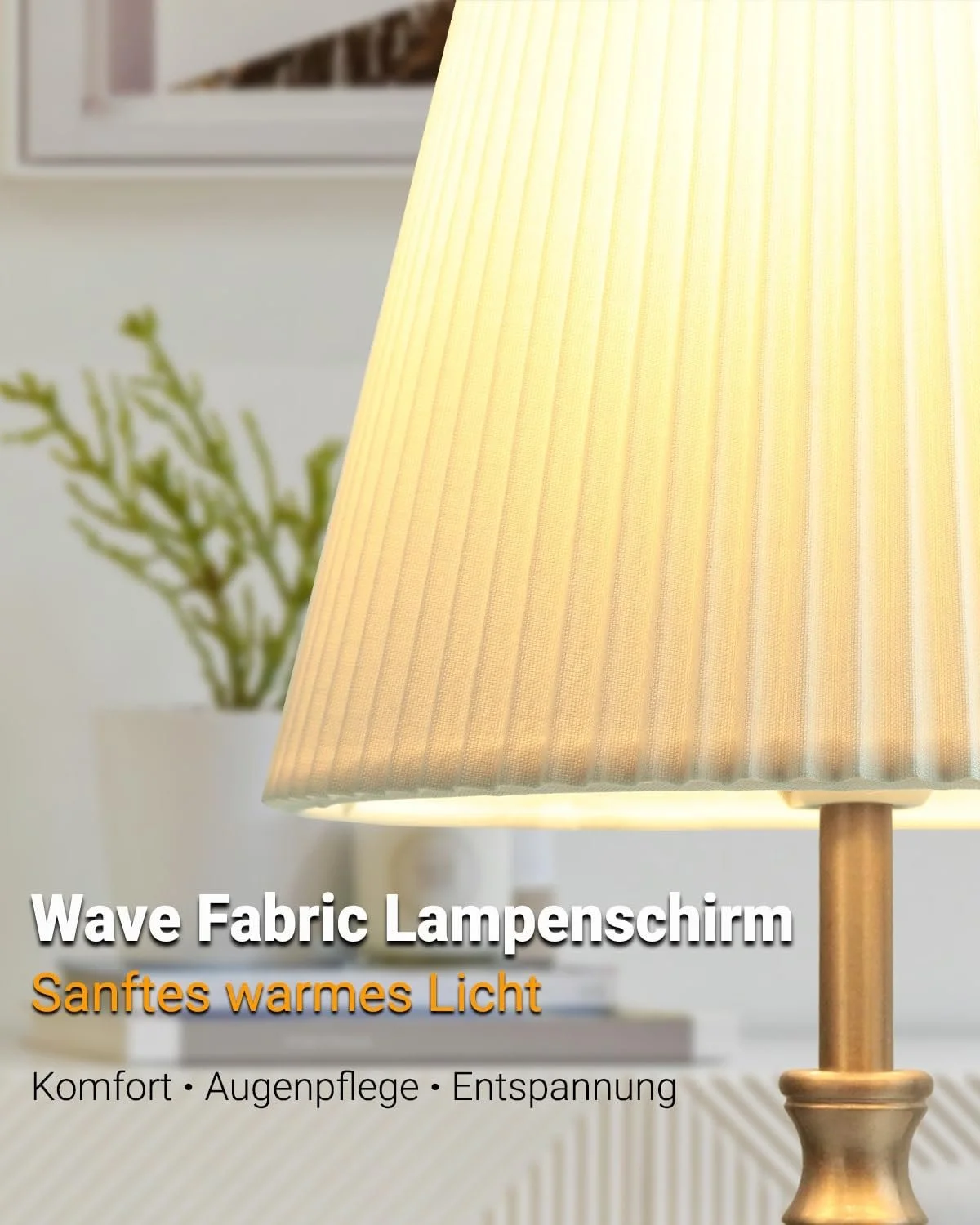 Настільна лампа сенсорна димована 31.5 см 3 рівні яскравості Золота, фото №4