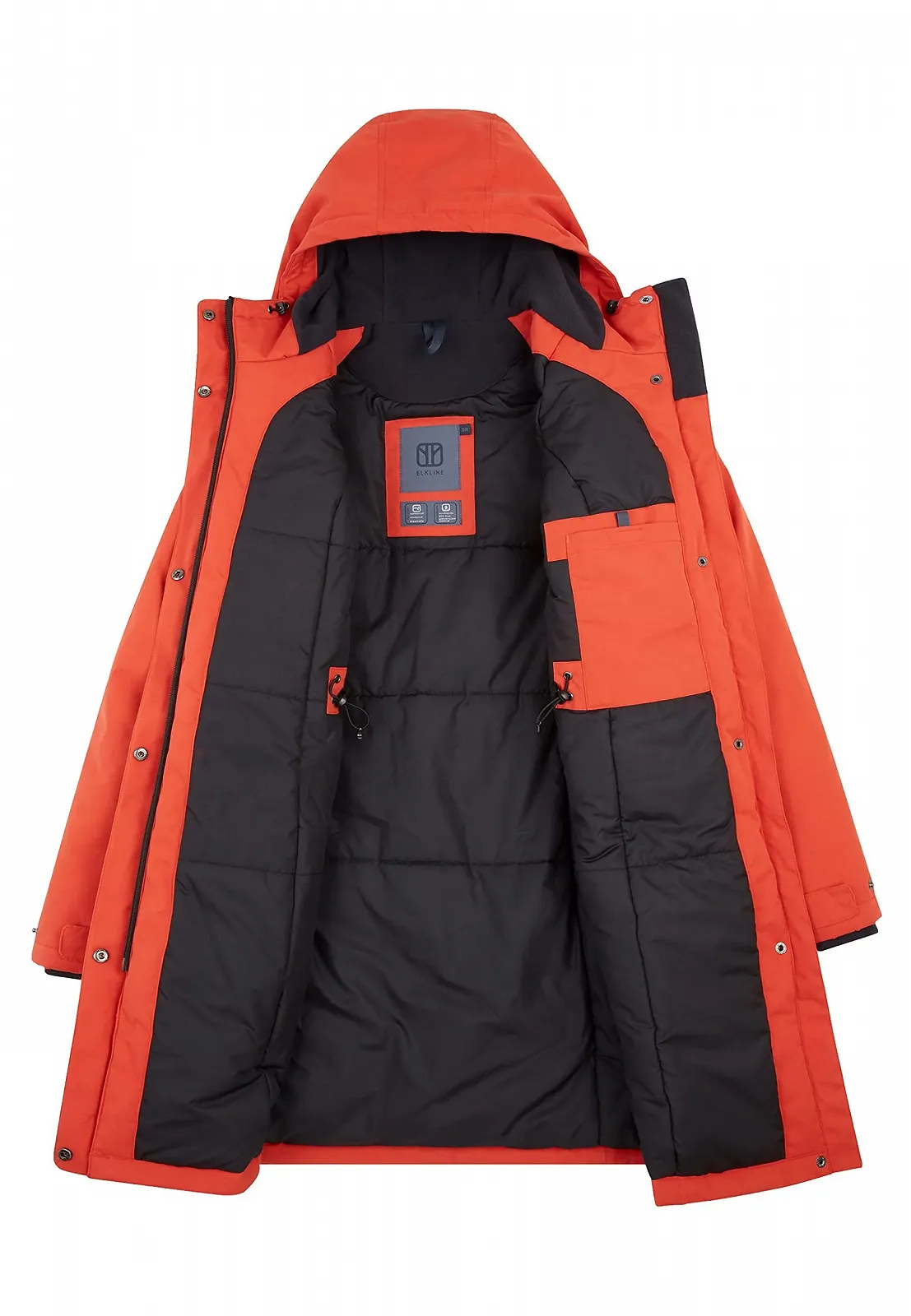 Жіноча зимова парка ELKLINE Starlight 2019065, подовжена, водонепроникна та дихаюча, фото №4 Жіноча зимова парка ELKLINE Starlight 2019065, подовжена, водонепроникна та дихаюча, фото №4