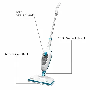 Пароочиститель BLACK+DECKER HSM13E1 White synthetic.ua - Фото 1