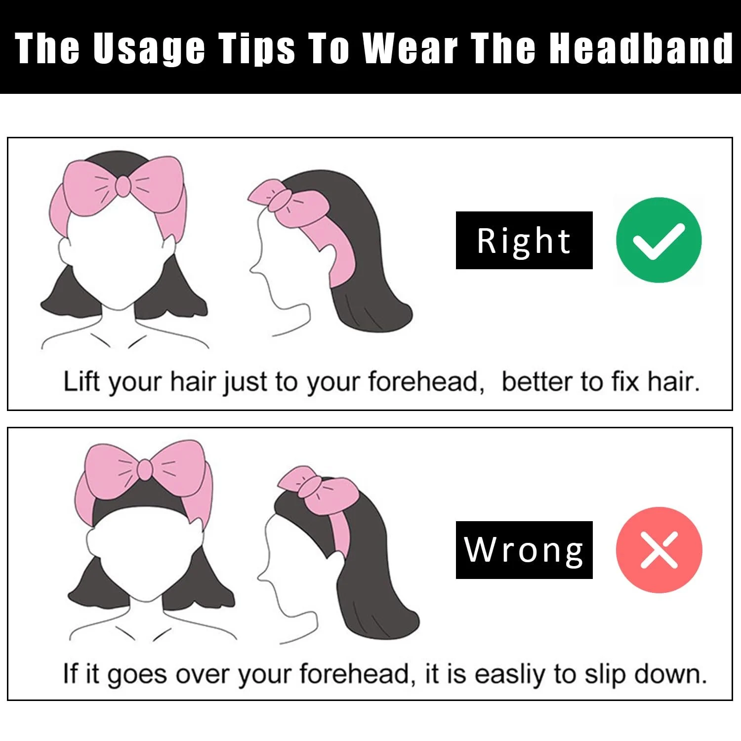 Набір пов'язок на голову для вмивання обличчя, фото №5