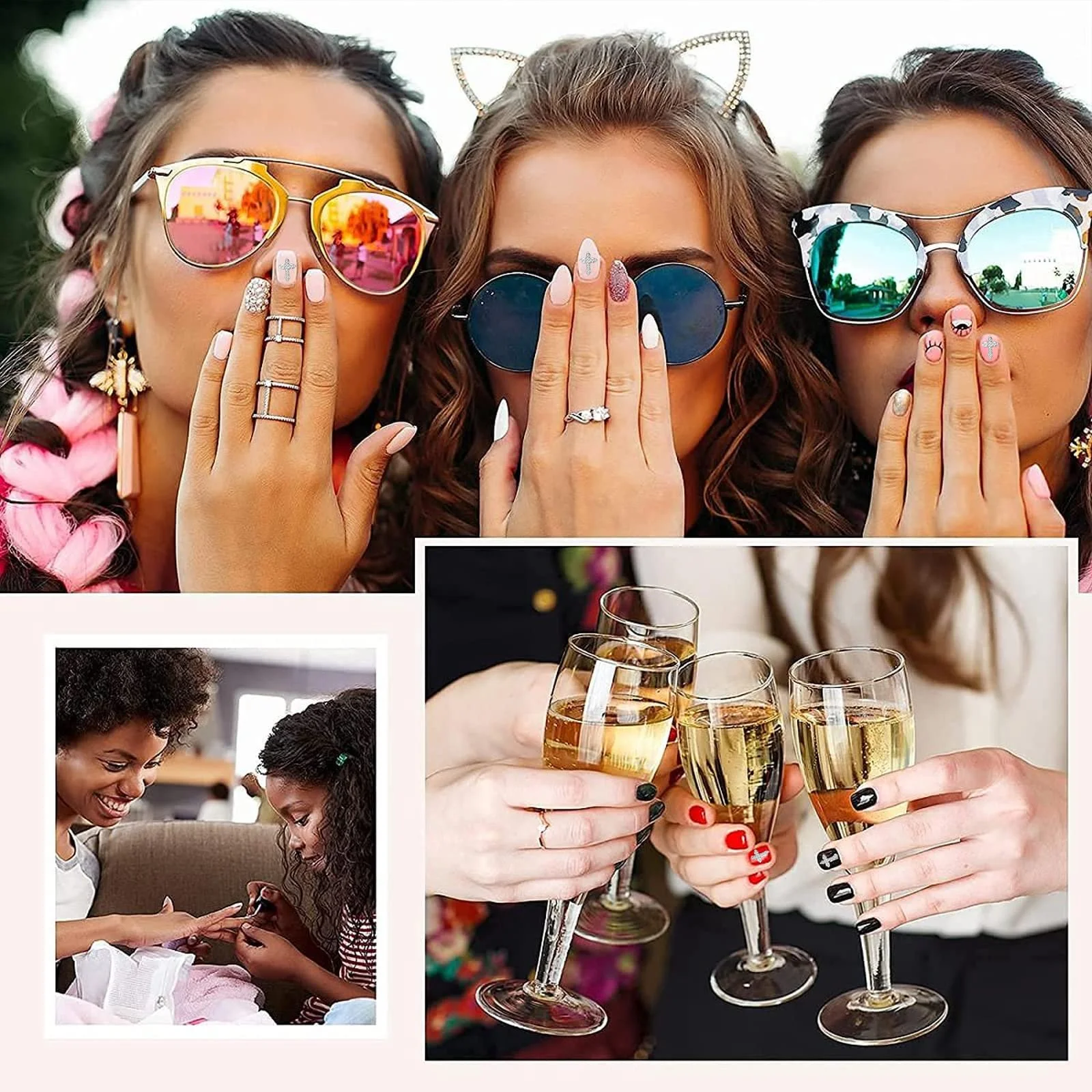 Прикраси для нігтів, набір 100 шт. ведмедиків, метеликів, 3D, фото №6 Прикраси для нігтів, набір 100 шт. ведмедиків, метеликів, 3D, фото №6