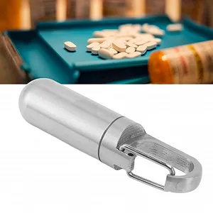 Таблетниця Брелок з нержавіючої сталі, Портативний synthetic.ua - Фото 1