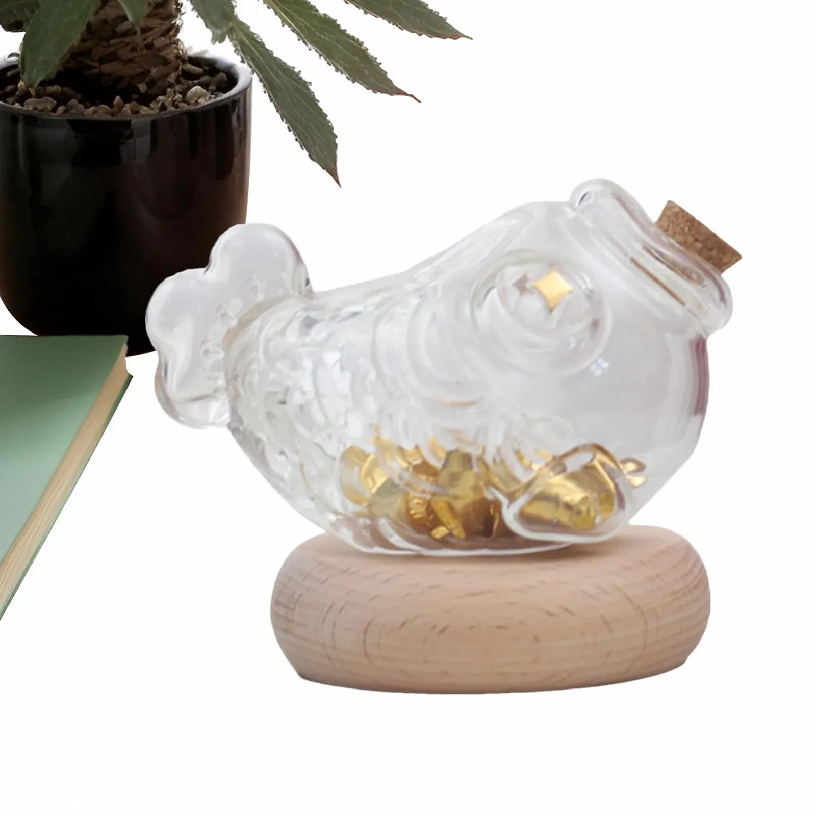 Скарбничка Скляна Прозора у формі банки, фото №8