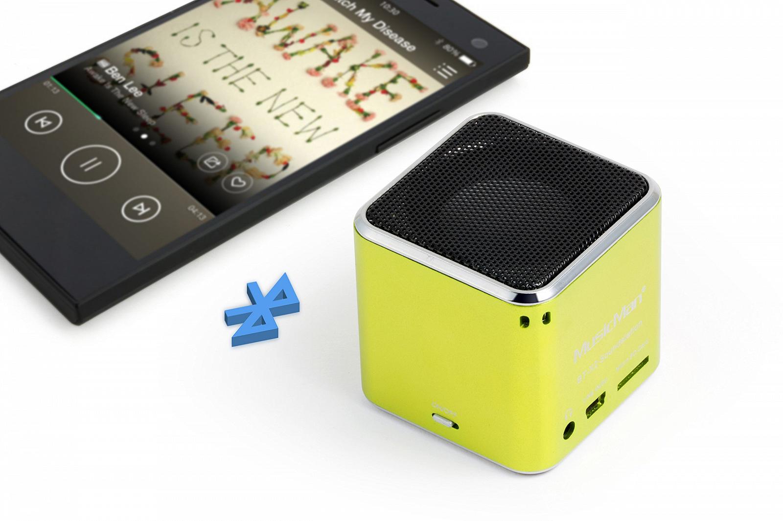 Колонка MusicMan BT-X2 TXX3811 Мини Беспроводная Аудиосистема Зеленая, фото №5