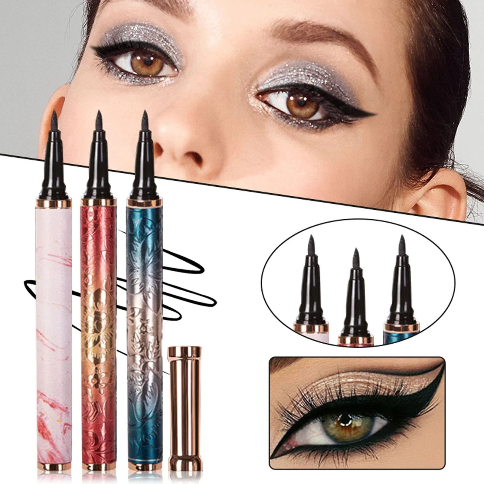Подводка для глаз Silk Eyeliner Non Slim Nib Eyeliner, фото №5