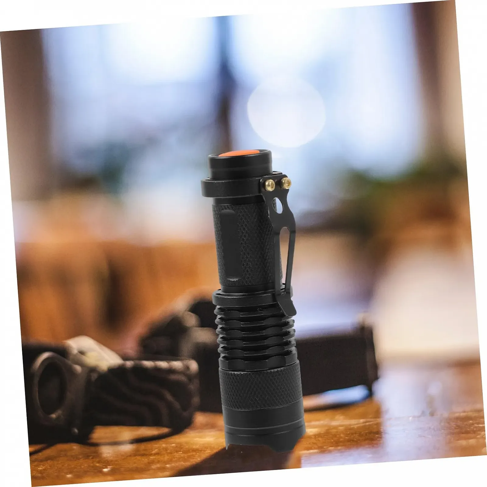 Ліхтарик HOMSFOU Міні LED 7 Вт Водонепроникний Регульований Фокус Zoomable Біле світло, фото №4