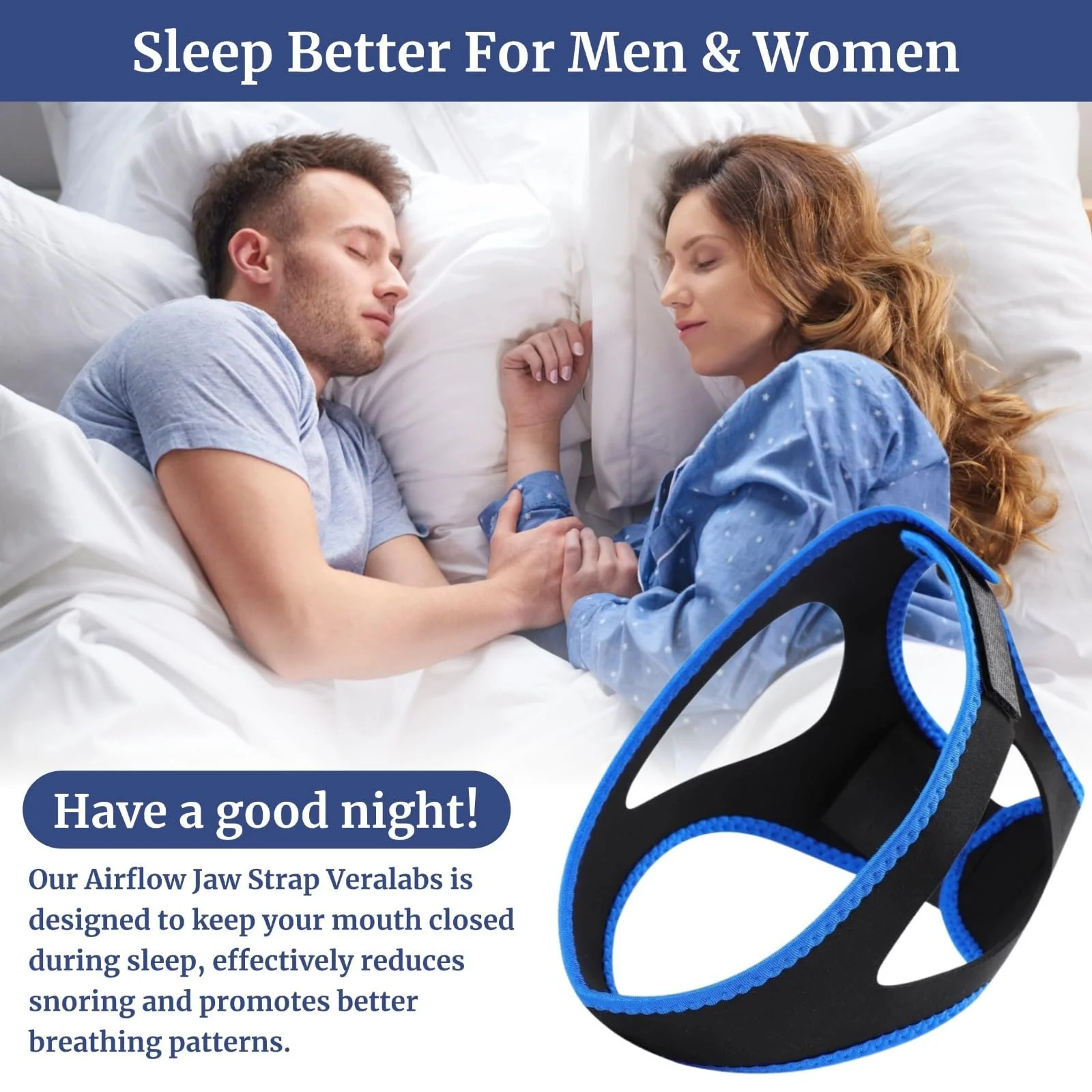 Ремінець на підборіддя проти хропіння, 2 шт., дихаючий ремінець для сну, регульований, для чоловіків та жінок, ефективне рішення, фото №4 Ремінець на підборіддя проти хропіння, 2 шт., дихаючий ремінець для сну, регульований, для чоловіків та жінок, ефективне рішення, фото №4