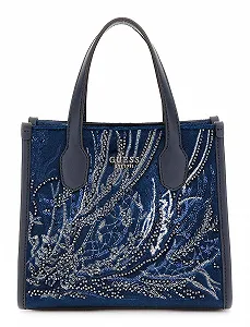 Сумка GUESS Silvana Two Compartment Mini Tote XS Sapphire - Фото 1