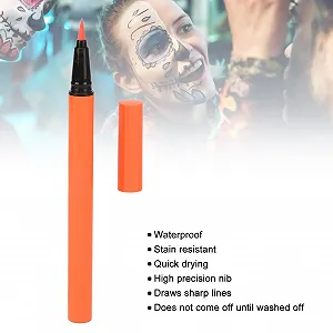 Підводка Fluoreszierender, світловідбивна, швидковисихаюча, кольорова, водостійка, стійка до розмазування, помаранчева для макіяжу synthetic.ua - Фото 1