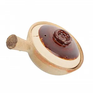 Кастрюля Gatuida керамическая термостойкая с ручкой для всех типов плит с крышкой - Фото 1