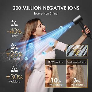 Фен GLAM Professional, 110 000 об/мин, высокоскоростной, термоконтроль, с магнитной насадкой synthetic.ua - Фото 1