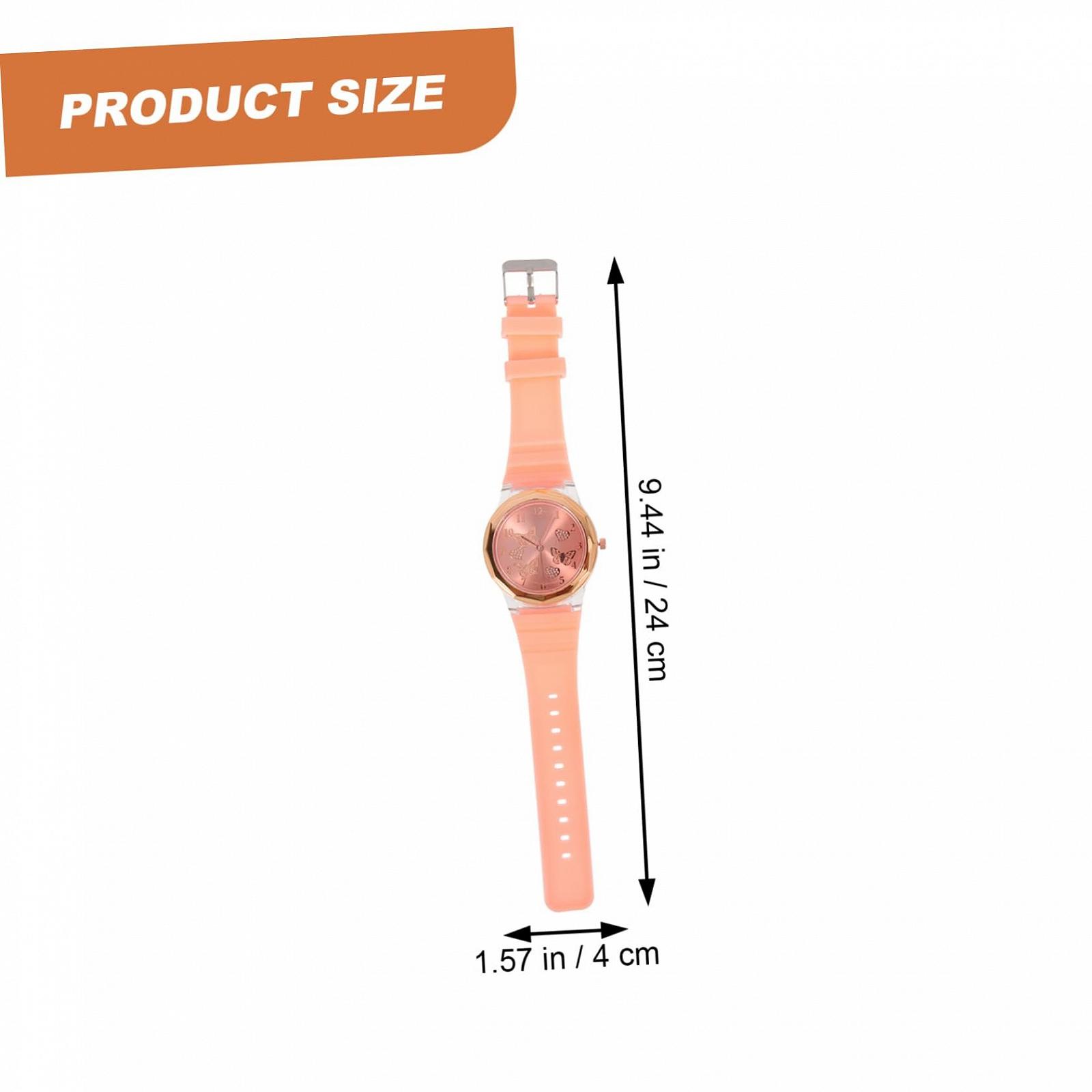 Годинник жіночий PartyKindom з силіконовим ремінцем, аналоговий, кварцовий механізм, фото №7