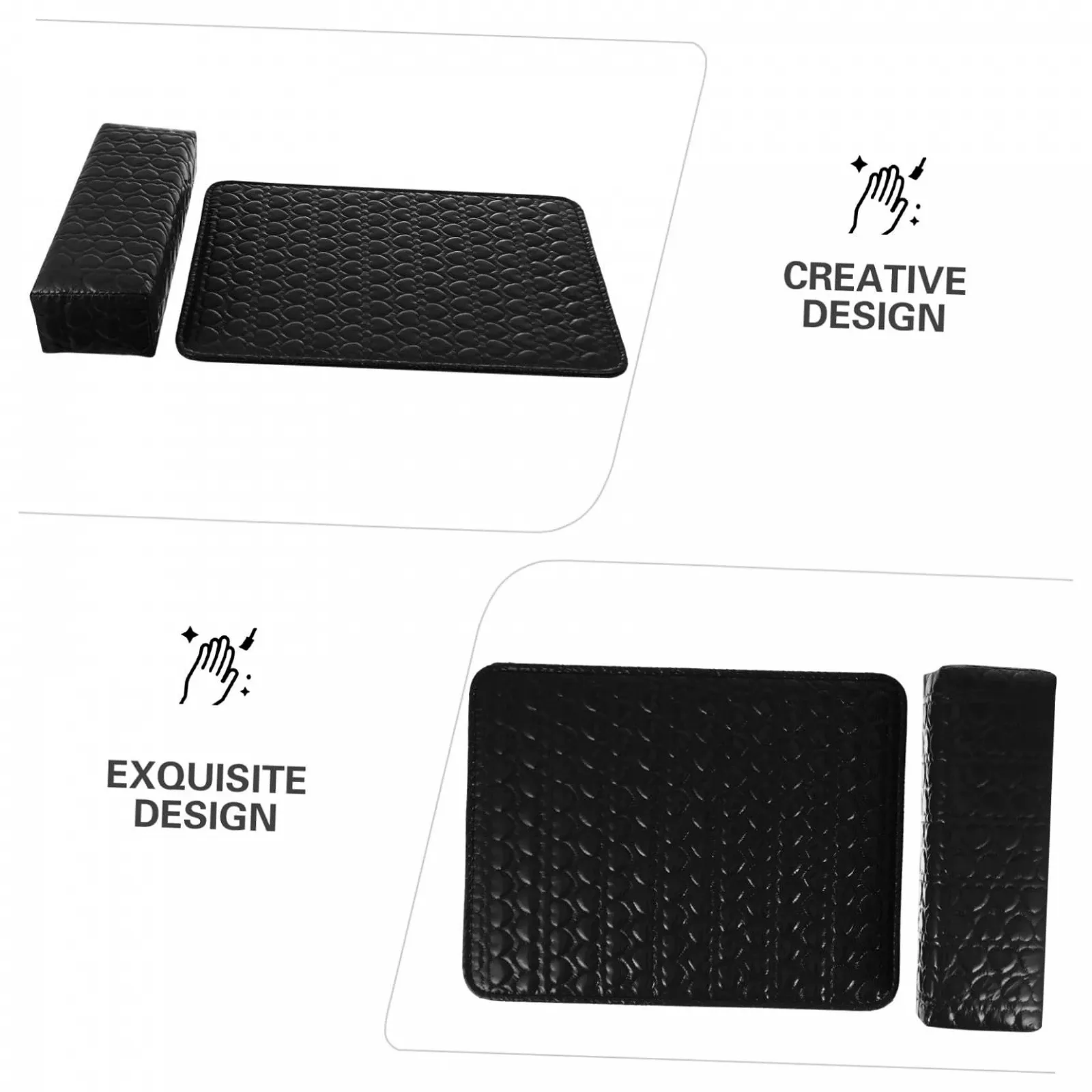 Подставка под руку для маникюра Ipetboom 2 шт. Кожаная подкладка, фото №9