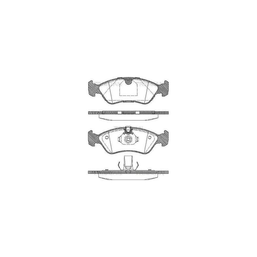 Комплект гальмівних колодок, дискове гальмо TRISCAN 8110 24004, фото №1