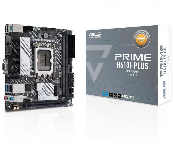 Материнська плата Asus Prime H610I-Plus-CSM Socket 1700, фото №1 Материнська плата Asus Prime H610I-Plus-CSM Socket 1700, фото №1