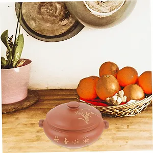 Кастрюля-пароварка керамическая с крышкой традиционная белая synthetic.ua - Фото 1