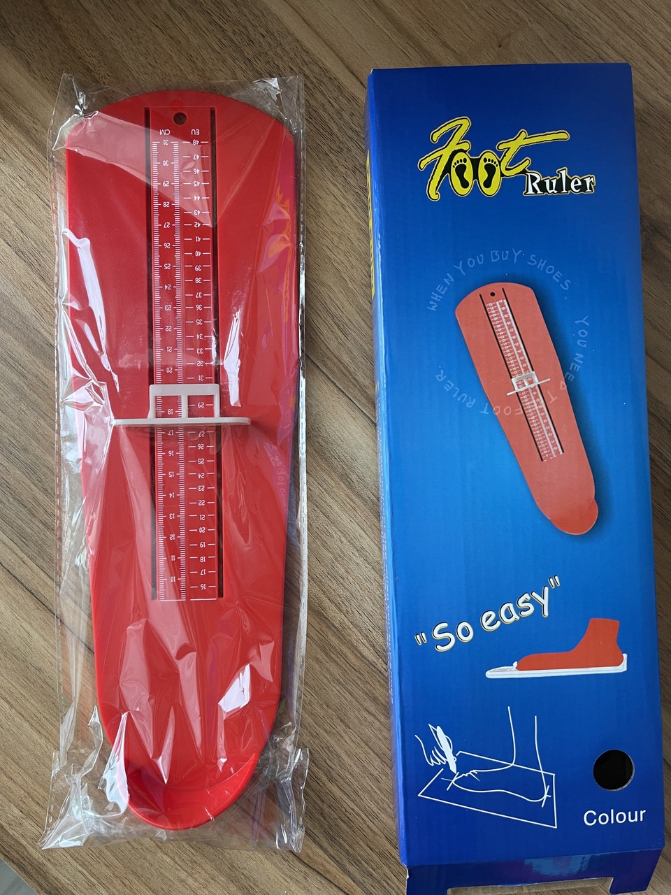 Линейка-стелька для измерения ступней Leluno Измеритель стопомер размера обуви ребенка и взрослых до 31 см 2 шт, фото №8