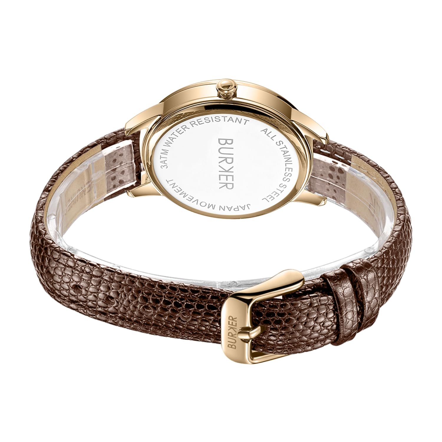 Женские часы BURKER Emily Кварцевые Аналоговые Водонепроницаемые 3 ATM 36 мм, фото №4