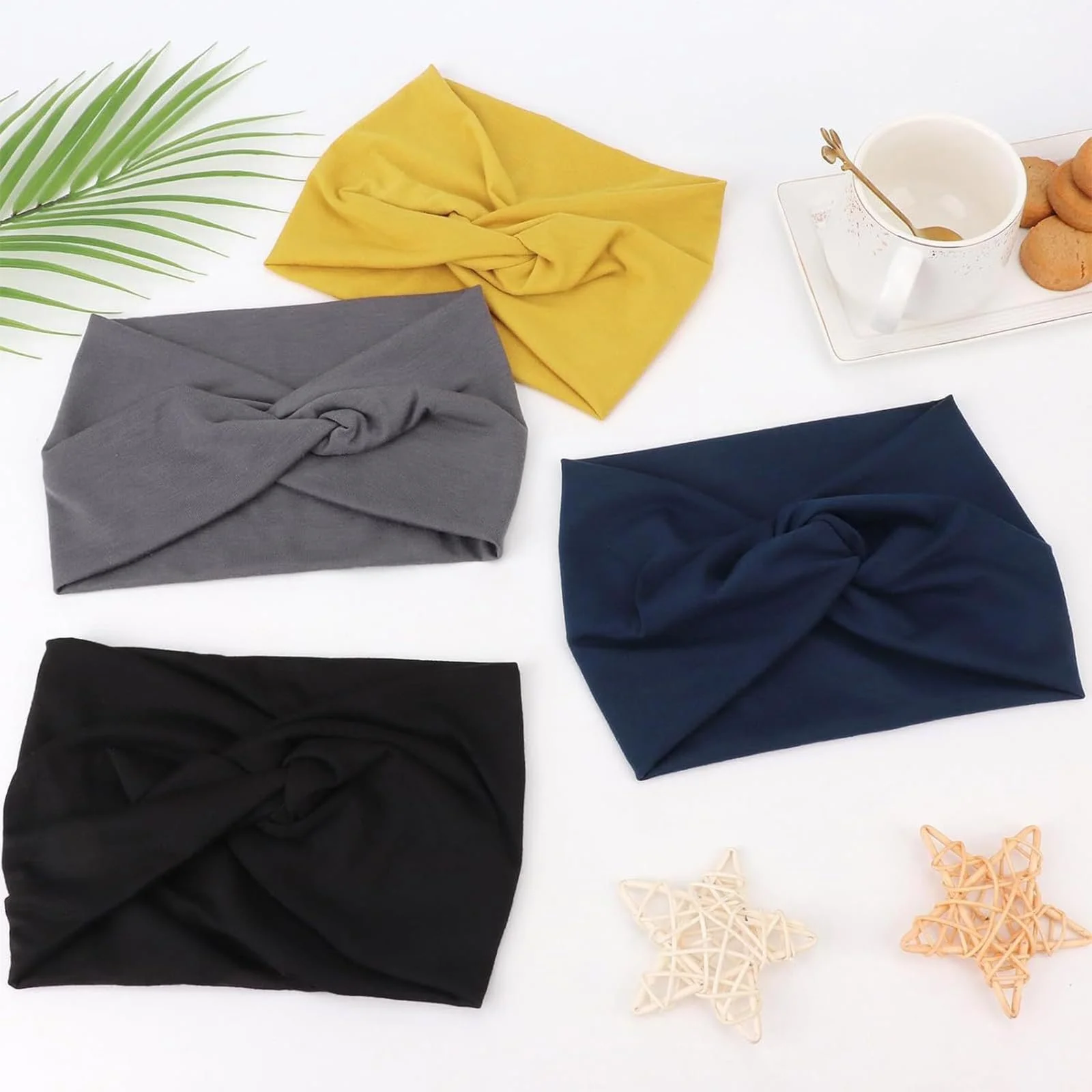 Набір з 10 пов'язок для волосся Широкі, фото №5