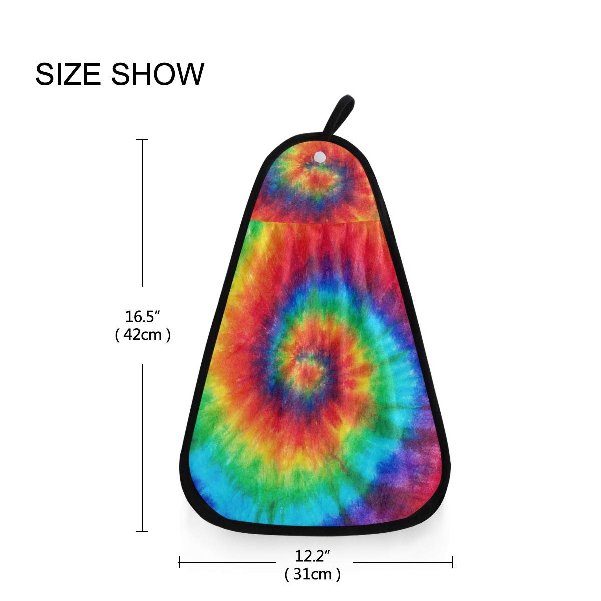 Підвісний рушник Tie-Dye різнокольоровий 42 x 31 см, фото №6
