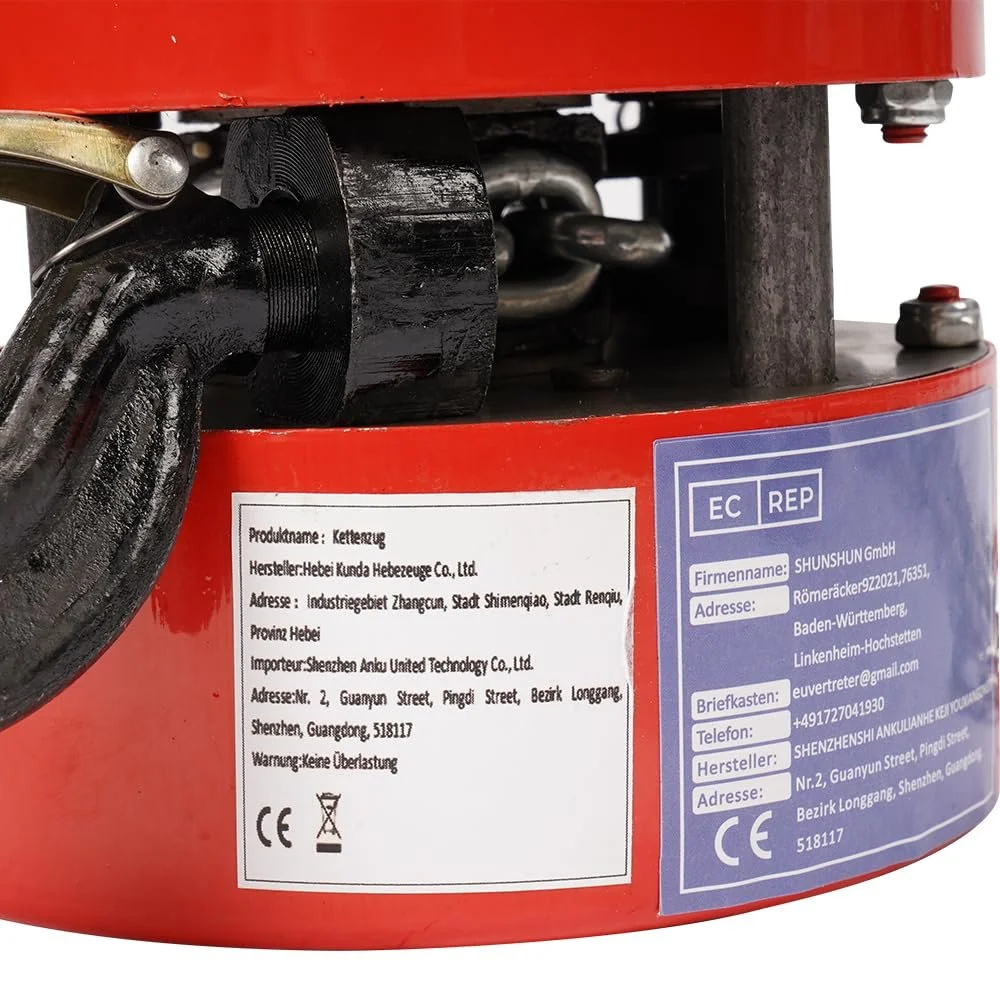 Ручная лебедка Anbull 1T 1599 Красная, фото №5 Ручная лебедка Anbull 1T 1599 Красная, фото №5