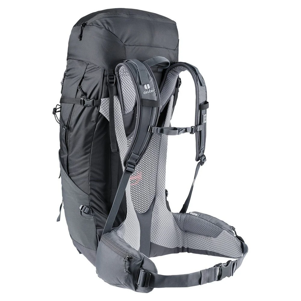 Рюкзак Deuter Futura Air Trek 50+10 Graphite-Black / Система Aircomfort / Регульована спинка VariSlide / Фронтальний доступ / Сірий-Чорний, фото №2