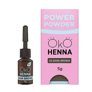 Henna для брів OPEL Power Powder №03 темно-коричневий 5 г - Фото 1