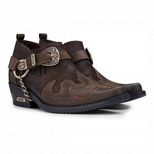 Туфлі TruClothing.com Чоловічі Шкіряні з Тисненням Крокодила та Змії, Металевий Ланцюг synthetic.ua - Фото 1
