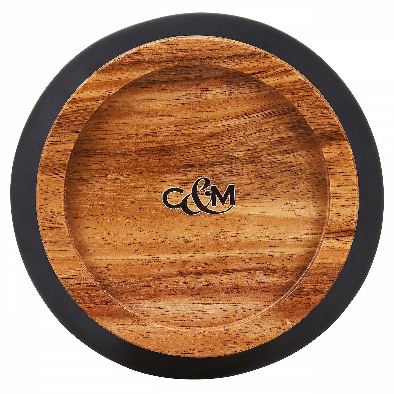 Ємності для зберігання Cole & Mason Hinxton H822139 керамічні з дерев'яною кришкою 292 мм x 110 мм Black/Grey/Brown, фото №5