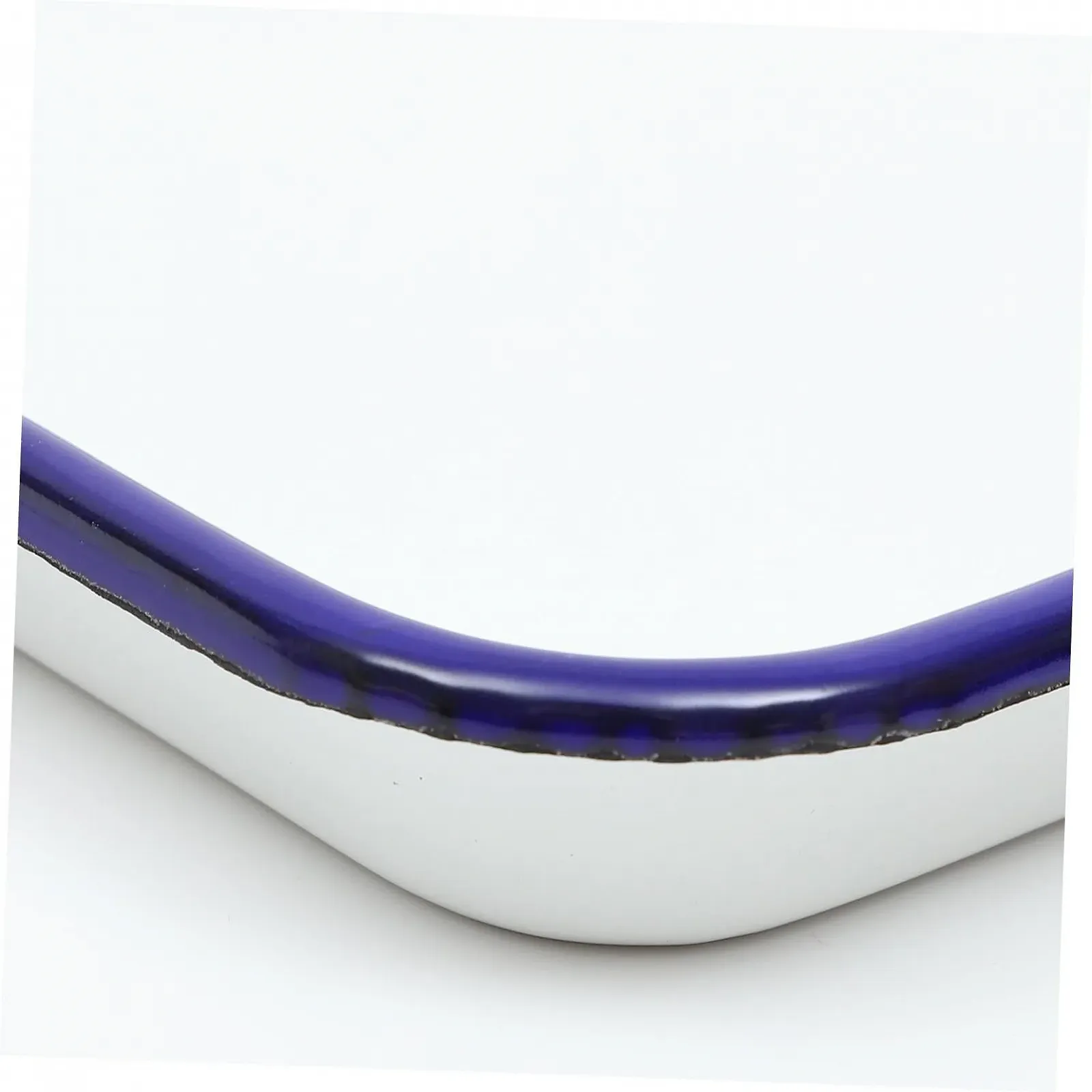 Эмалированная форма для запекания прямоугольная термостойкая Белая, фото №3