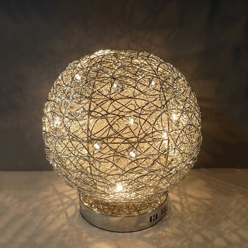 Настільна лампа Alissa Wire Ball Light 40 см Алюмінієвий дріт, фото №5