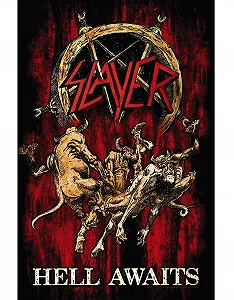 Текстильный постер Slayer Hell Awaits 70 см x 106 см - Фото 1