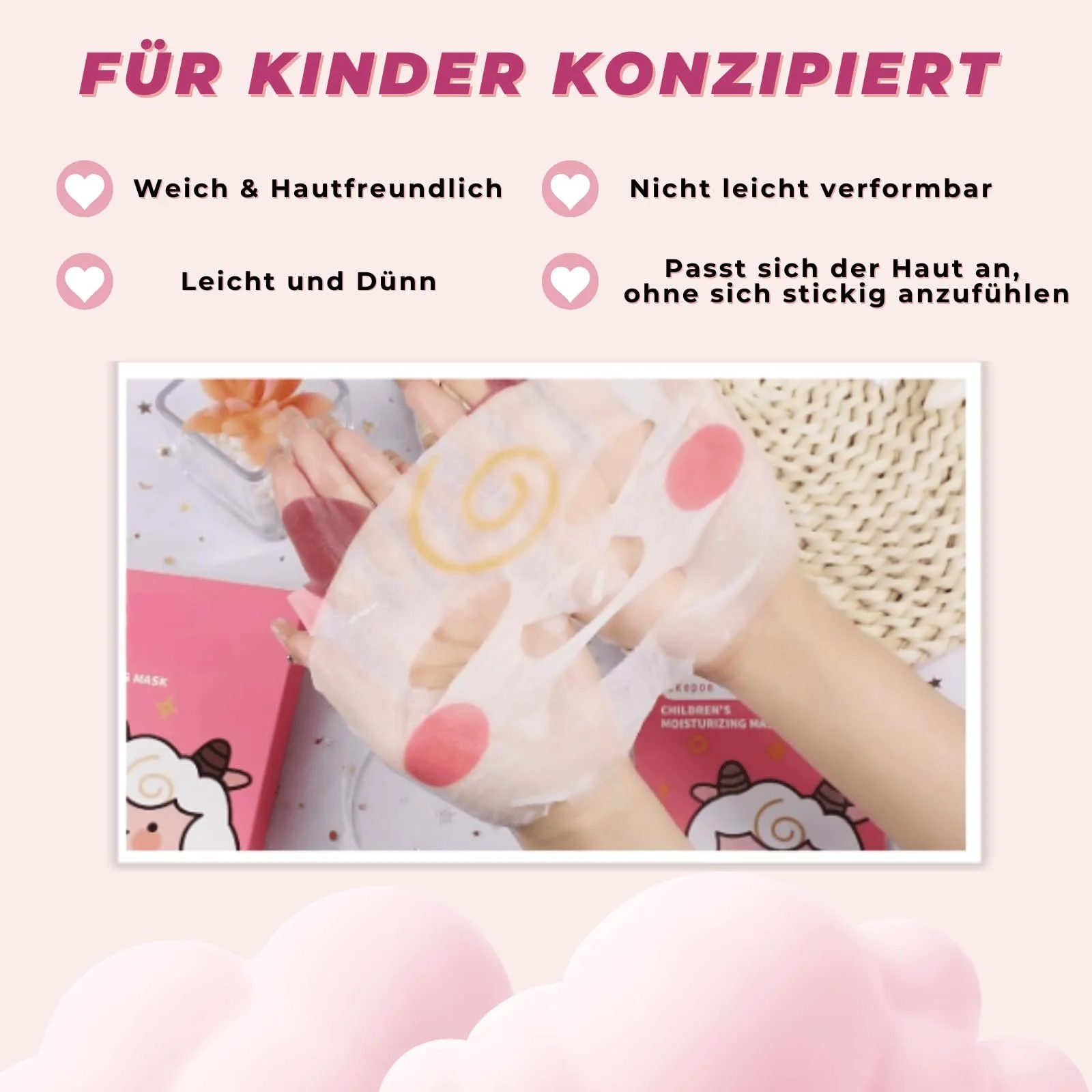 Тканинна маска для обличчя Зволожуюча маска для обличчя з дизайном тварин, фото №6