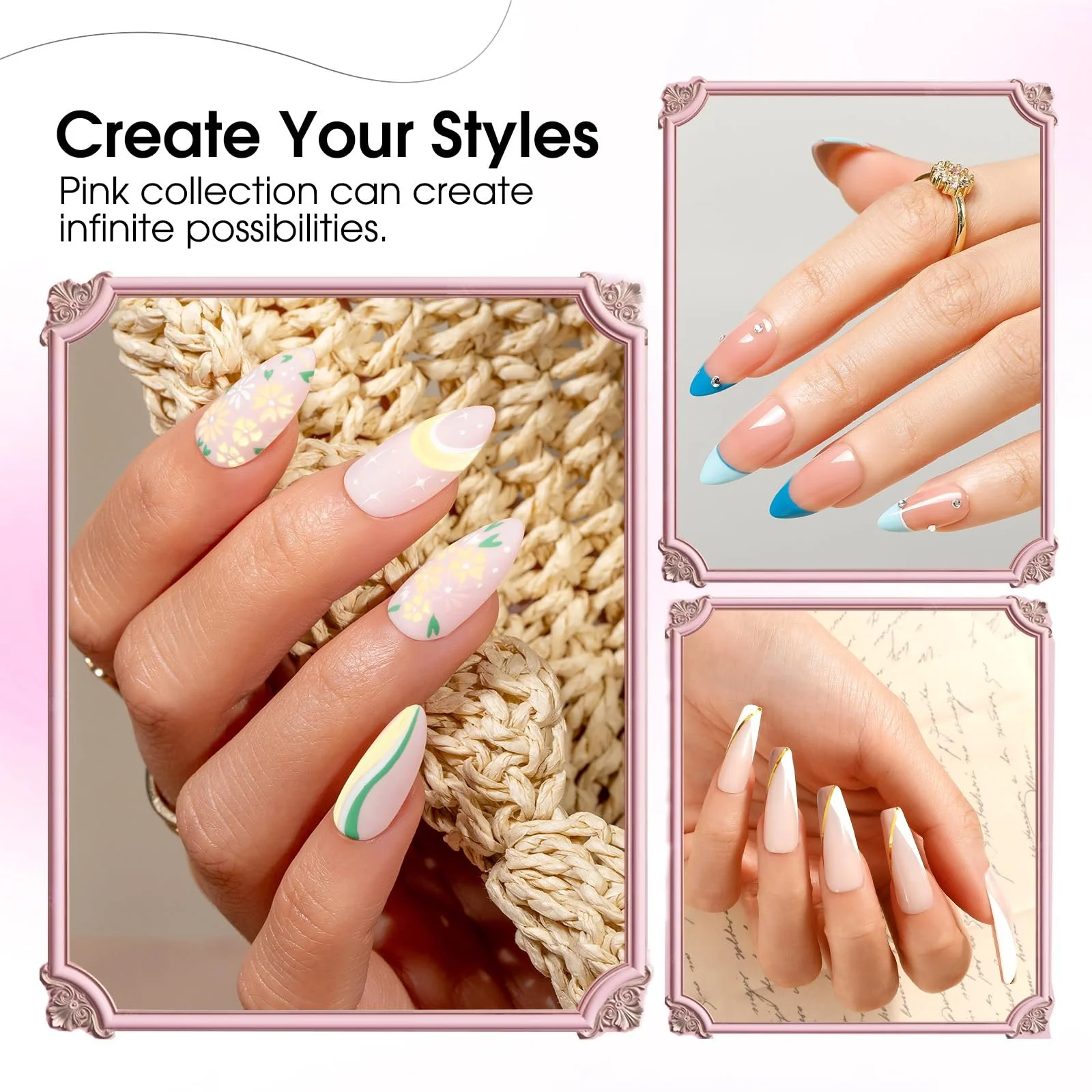 Гель-лак ROSALIND Пастель, 6 цветов, Макарун, Фиолетовый, Синий, Желтый, Светло-розовый, Зеленый, фото №3