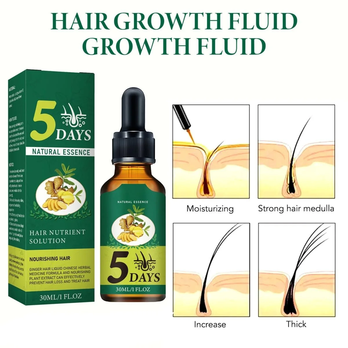 Сироватка для волосся Імбирна Інтенсивний догляд, фото №3